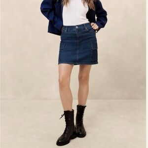 Banana Republic Factory Denim Mini Skirt